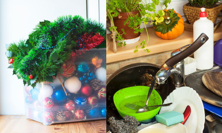 Holiday Cleanup Dishes